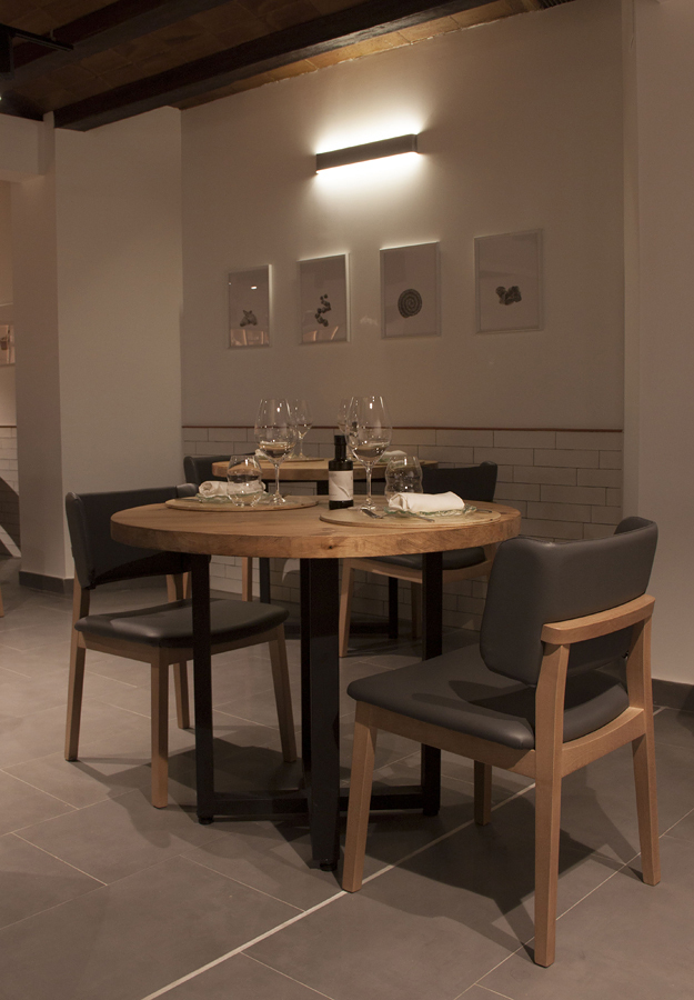 Decoración en blanco y negro de los muros