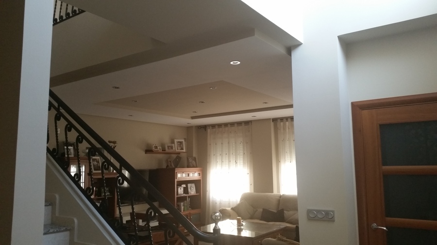 Decoración foseados techo salón