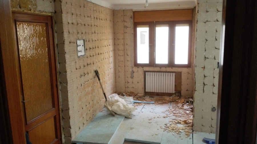 demolición azulejos