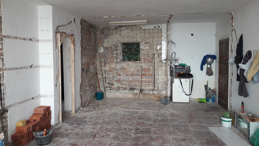 Demolición cocina y salón