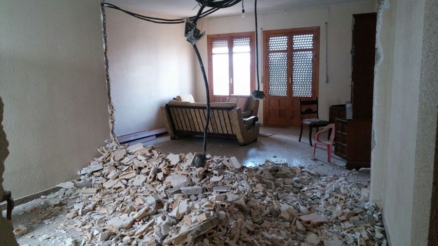 Demolición de divisiones antiguas