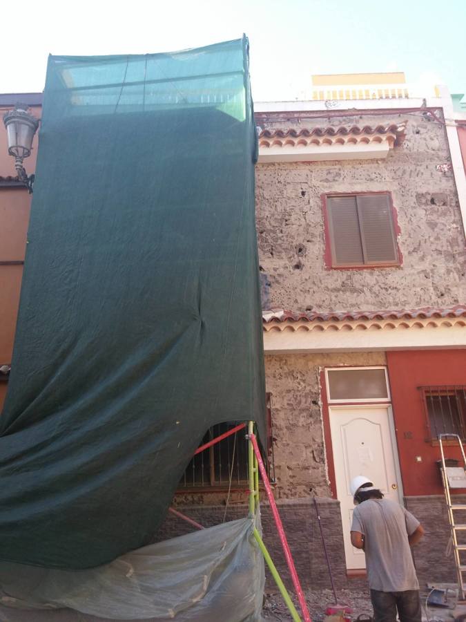 Demolición del enfoscado.