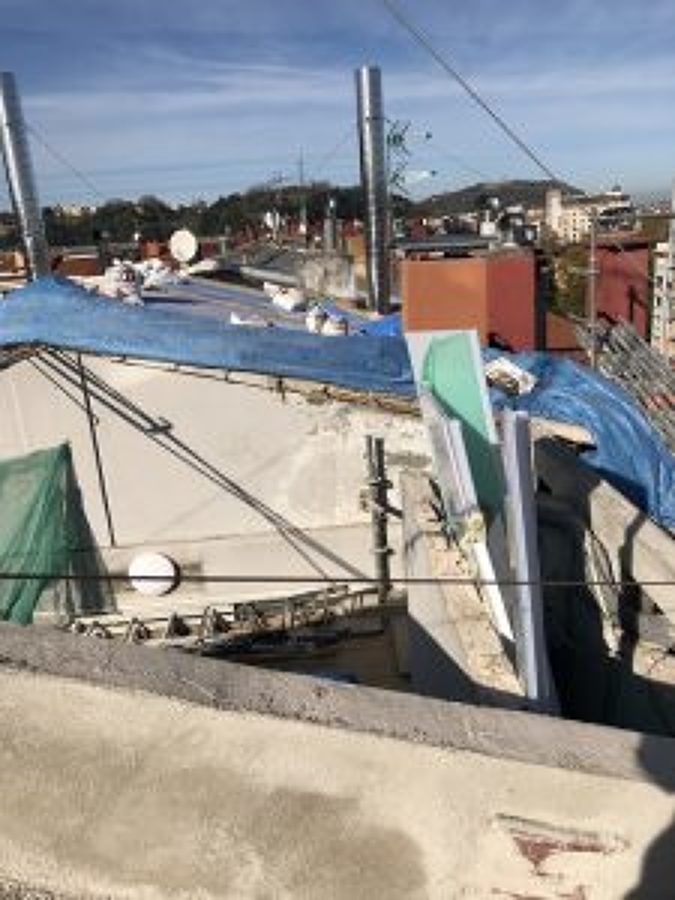 demolición del segundo lucernario