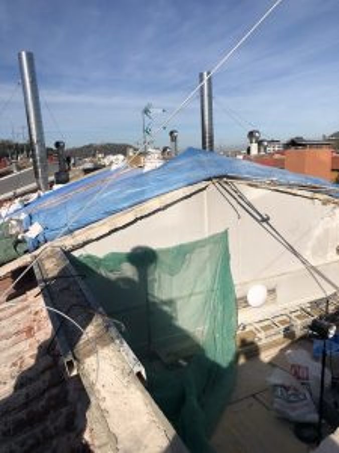 demolición del segundo lucernario