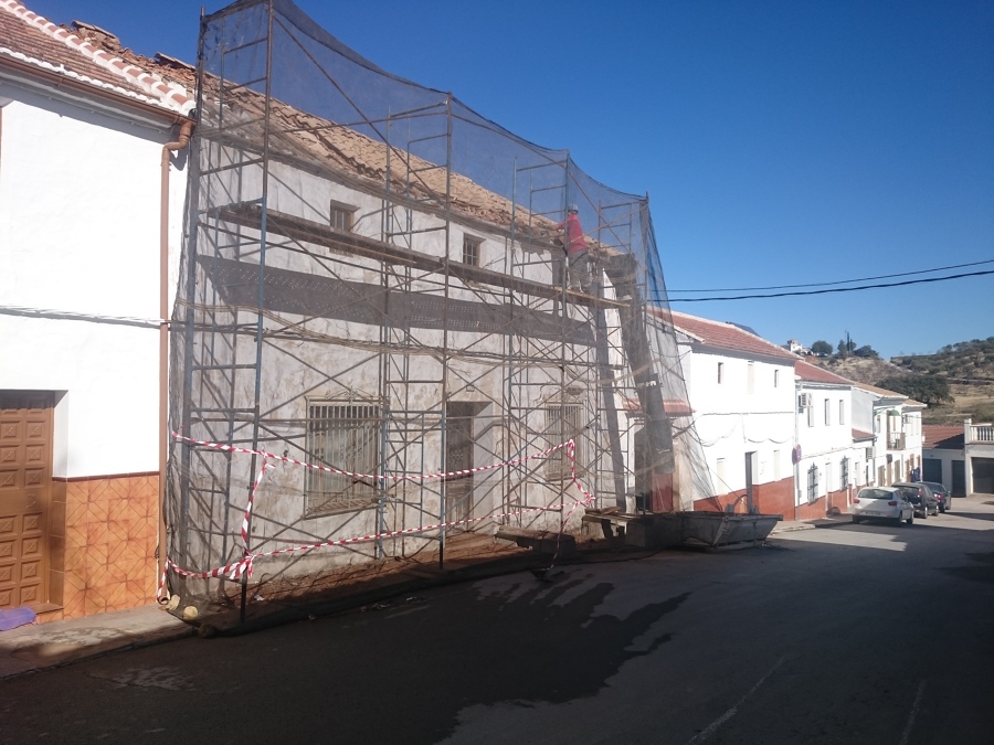 demolición del tejado antiguo