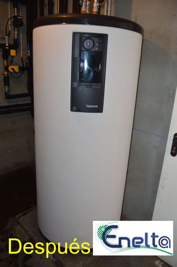 Depósito de Agua Caliente de gran capacidad después