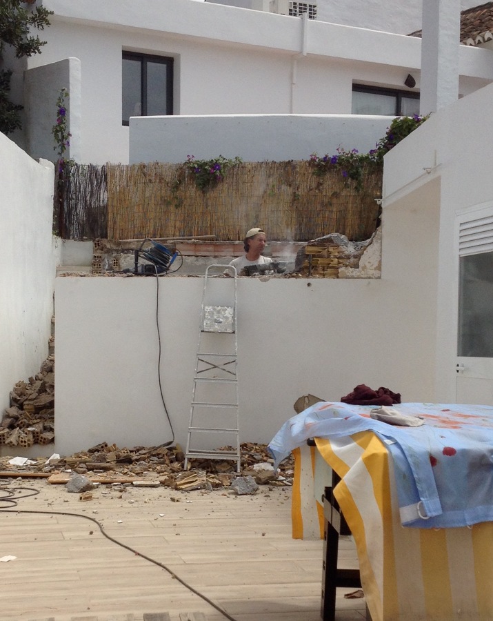 Depósito de agua para riego