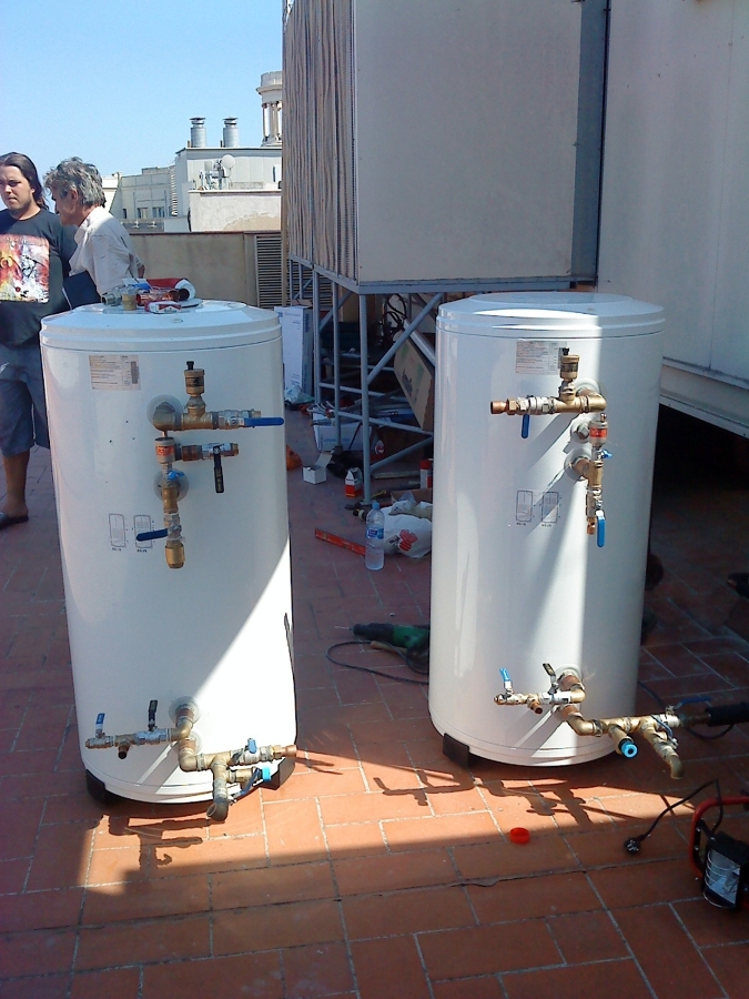 depòsitos montados con las válvulas