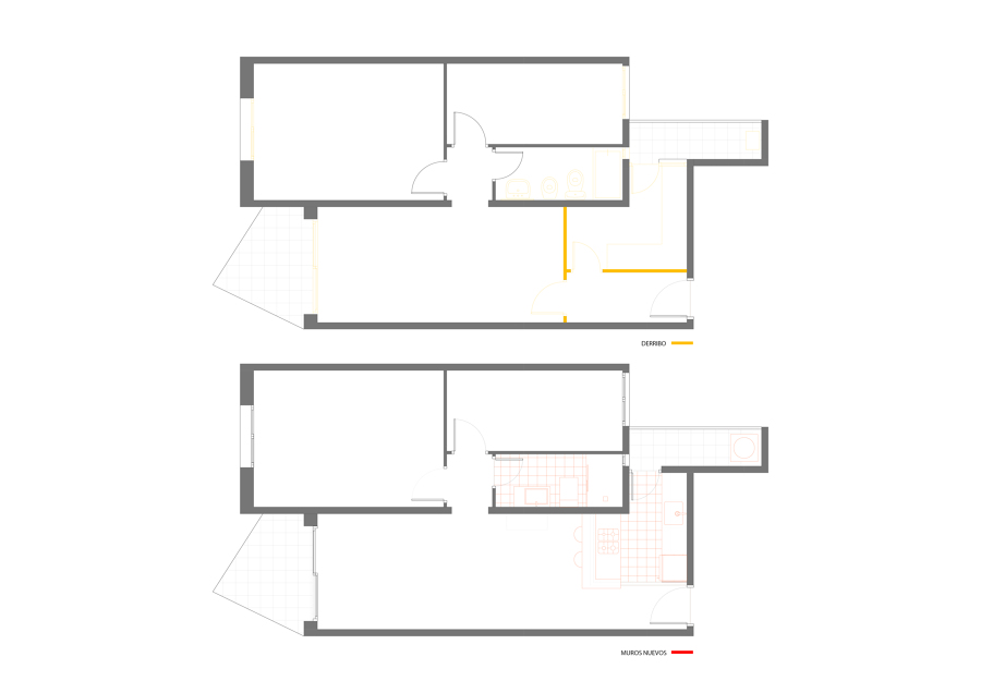 Derribo y muros nuevos
