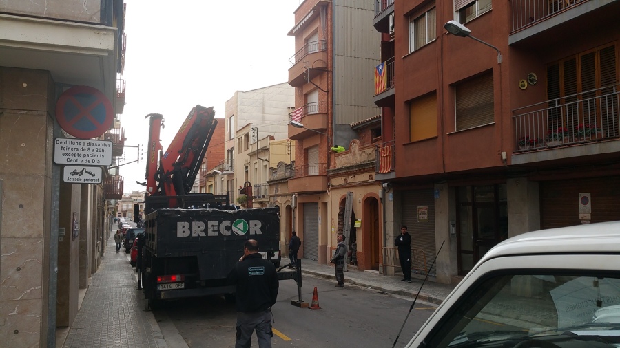 Descarga de materiales