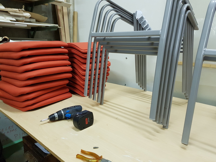 Desmontado de sillería.