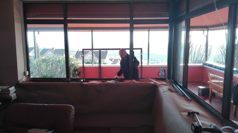 desmontaje de aluminio viejo 