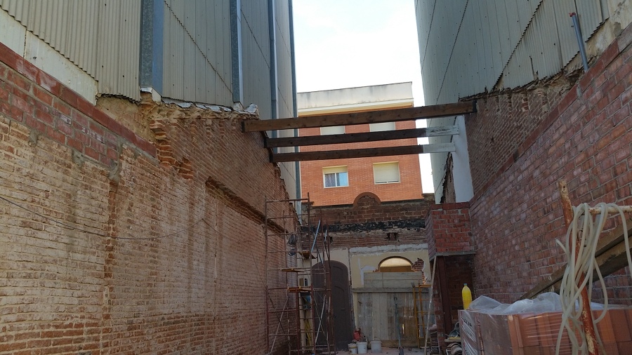 Desmontaje de vigas de madera