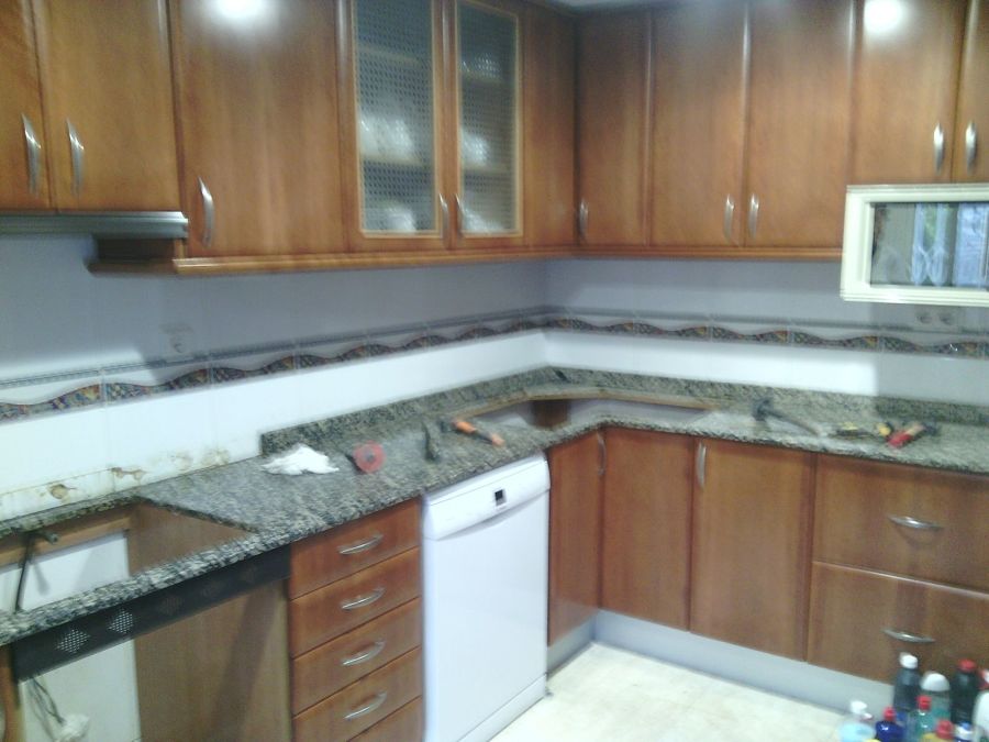 Desmontar encimera colocada