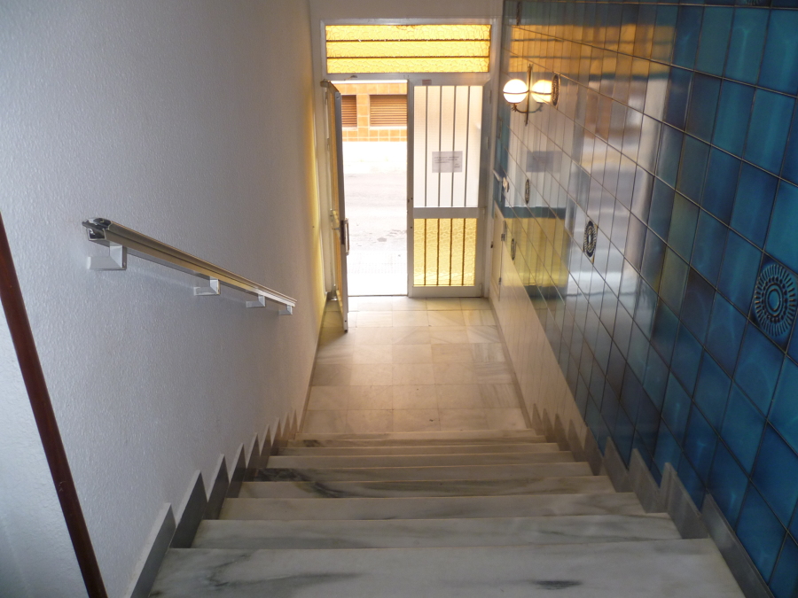 Desnivel existente entre cota de calle y planta baja del edificio