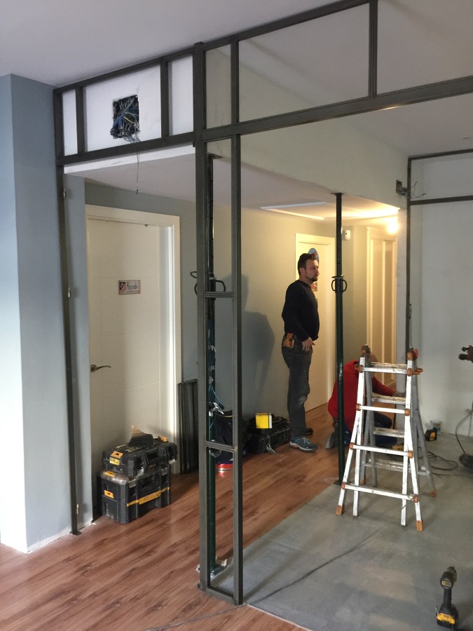 Después de haber tirado el tabique....pero a que hemos ganado en luz??