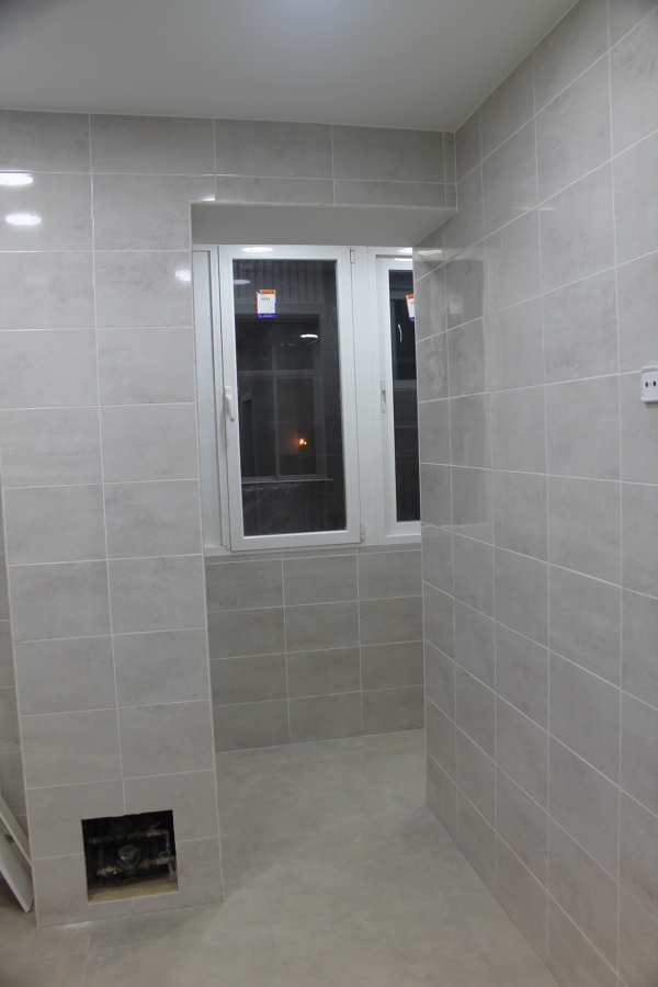 Detalle ampliación cocina con terraza