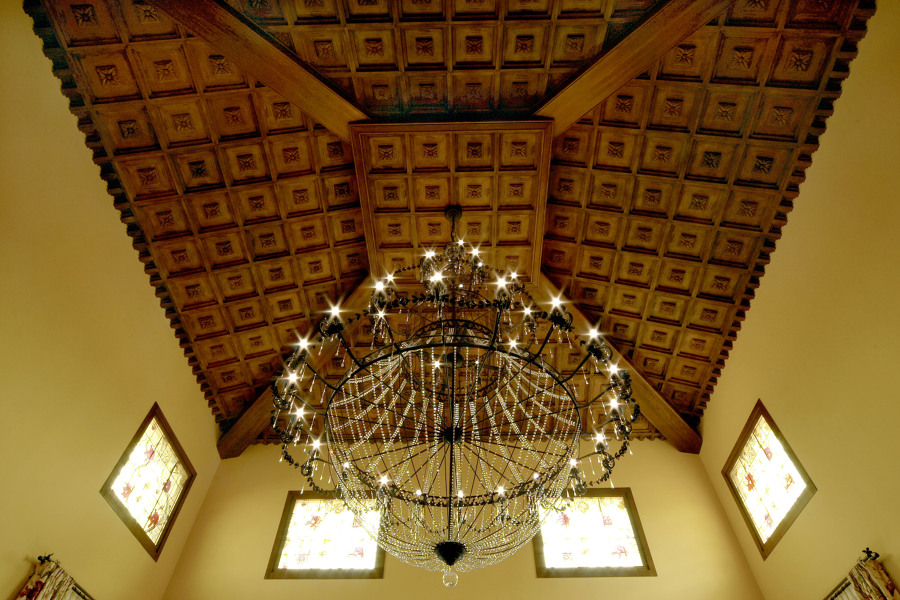 Detalle artesonado de cuarterones