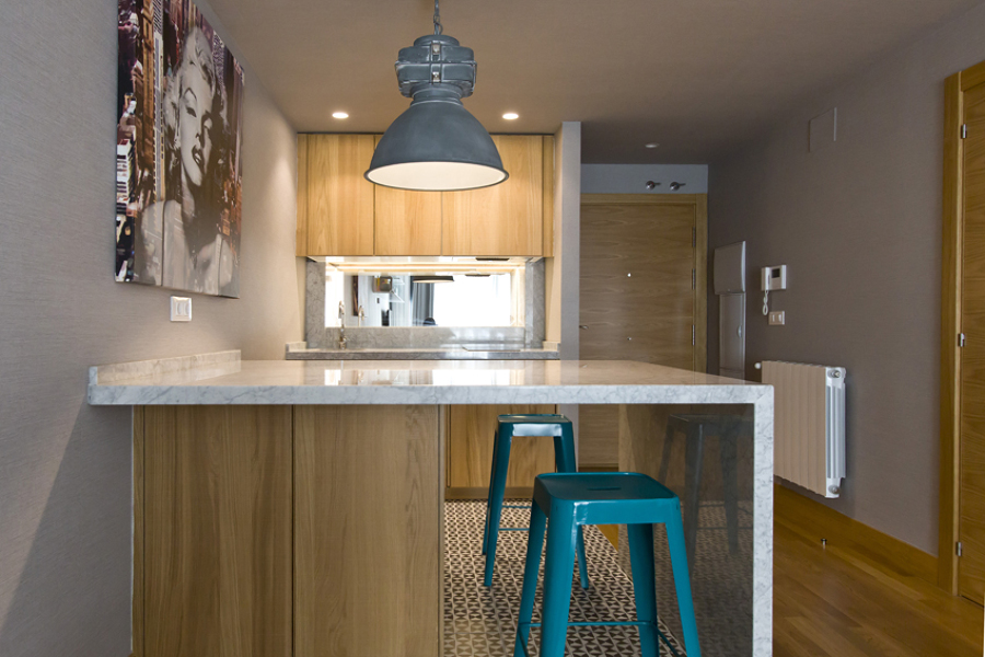 Detalle barra cocina