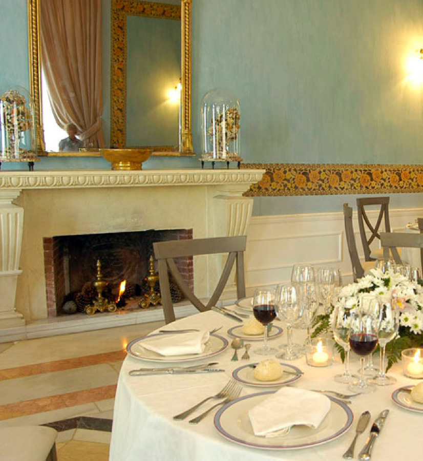 detalle chimenea restaurada