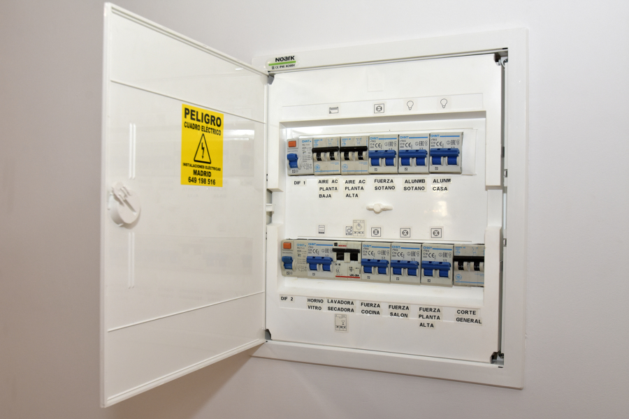 detalle cuadro eléctrico