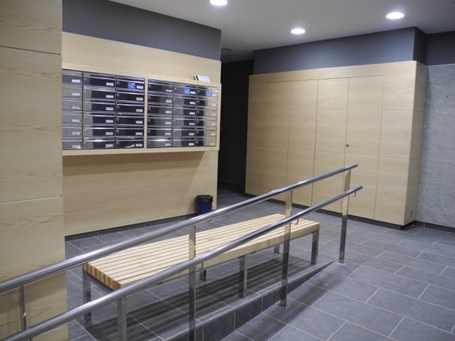 Detalle de banco de madera