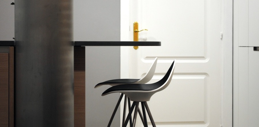 Detalle de barra desayuno