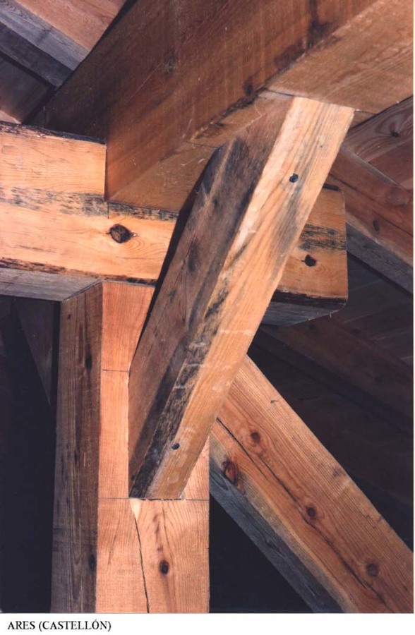 Detalle de estructura de madera