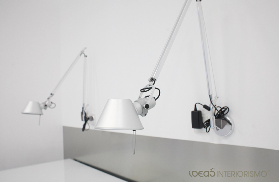 Detalle de iluminación de la clínica.