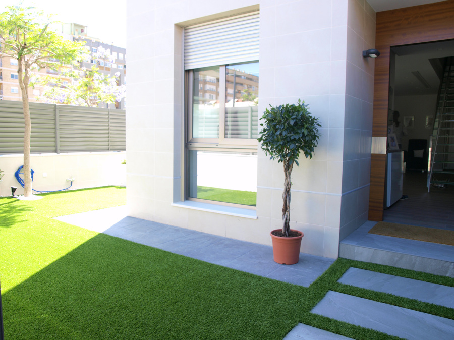 Detalle de la entrada a la vivienda