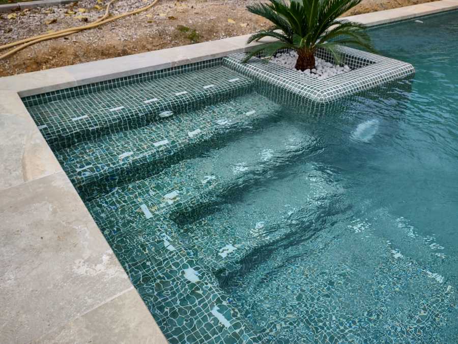 Detalle de la escalera de acceso.