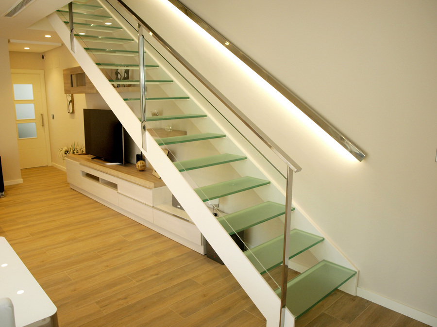 Detalle de la escalera de la vivienda