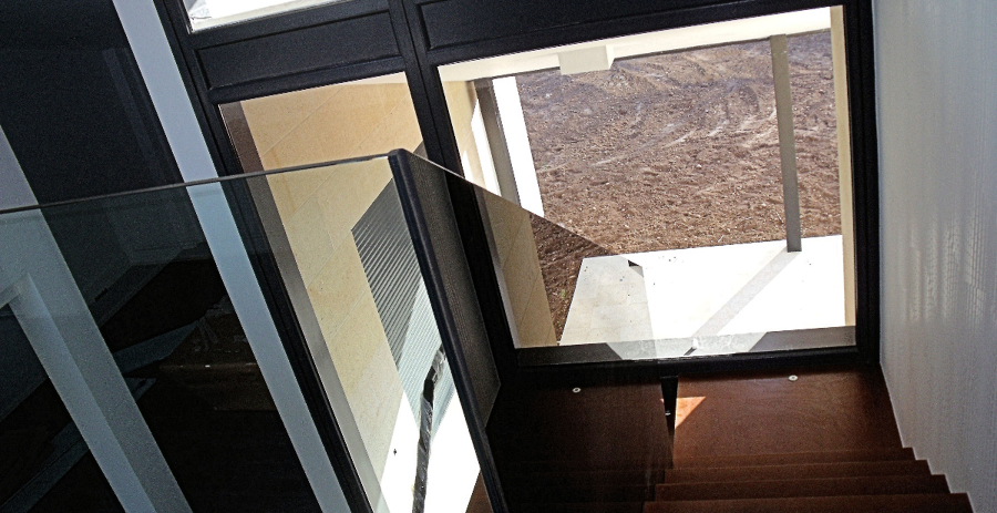 Detalle de la escalera.