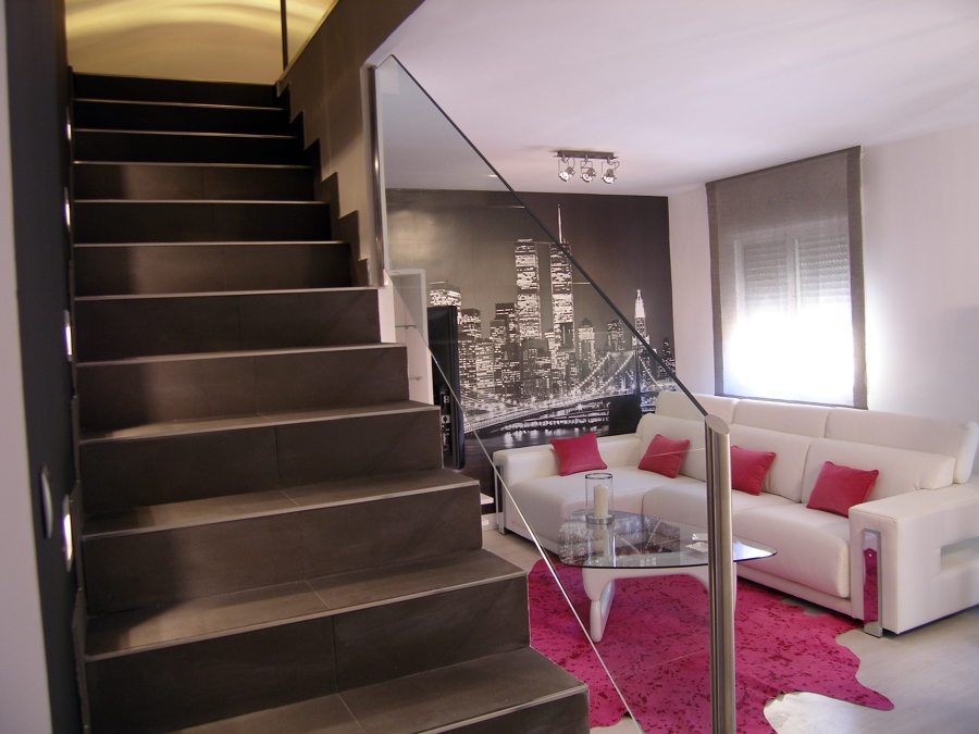 Detalle de las escaleras