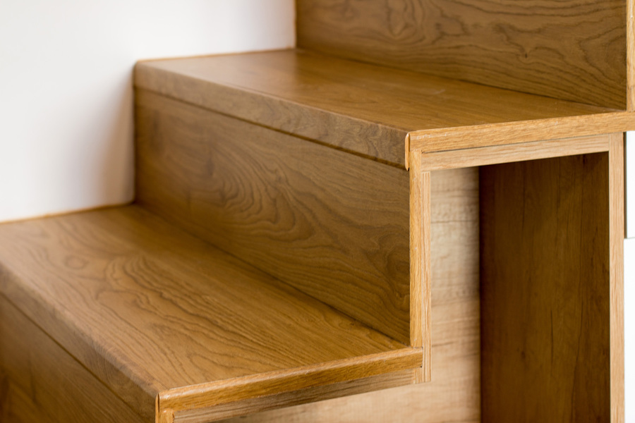 Detalle de los acabados y materiales