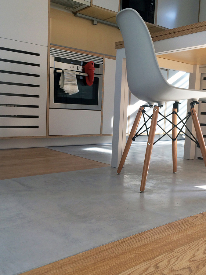 Detalle de los cambios de pavimentos