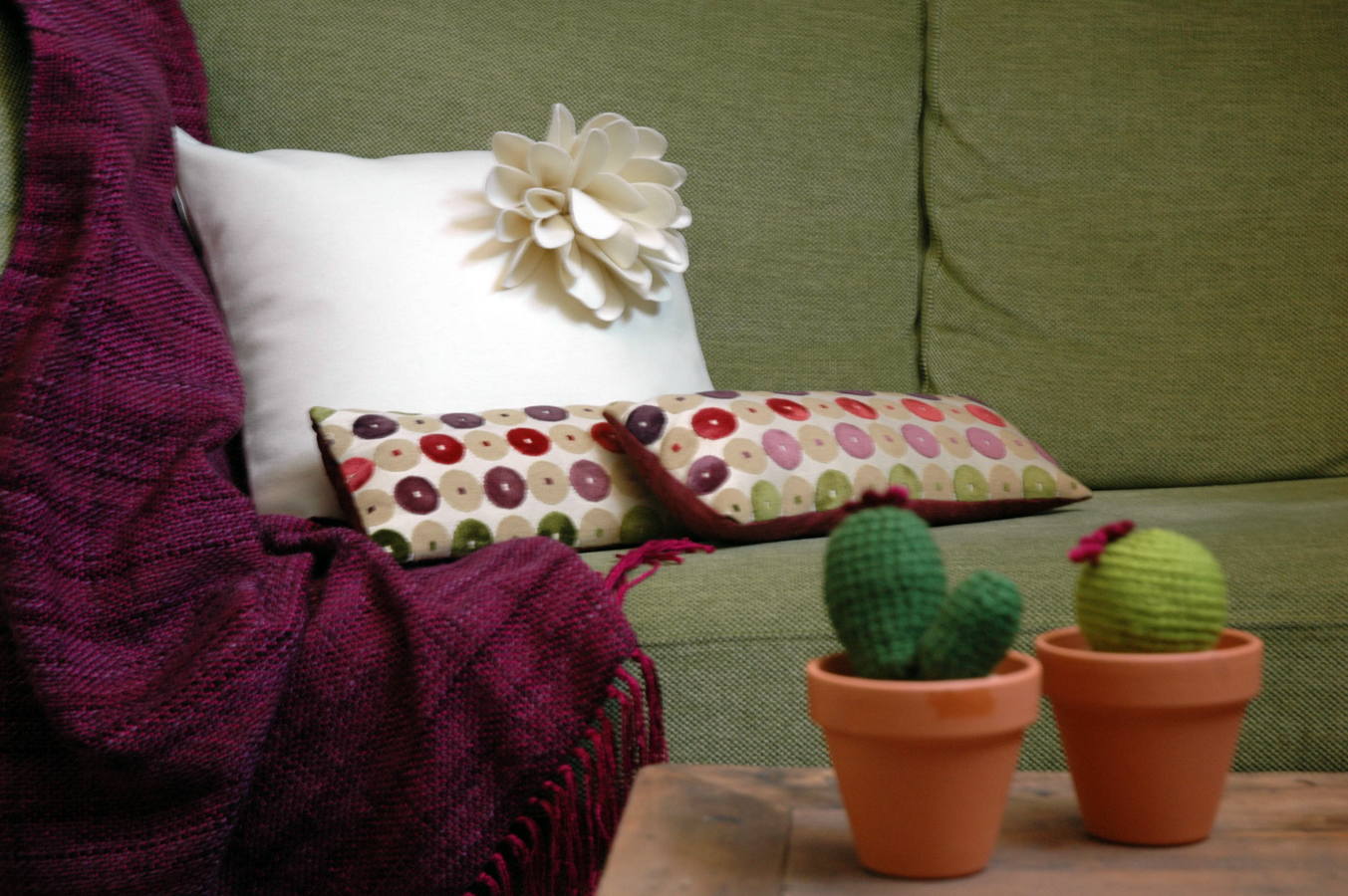 Detalle de los complementos decorativos.