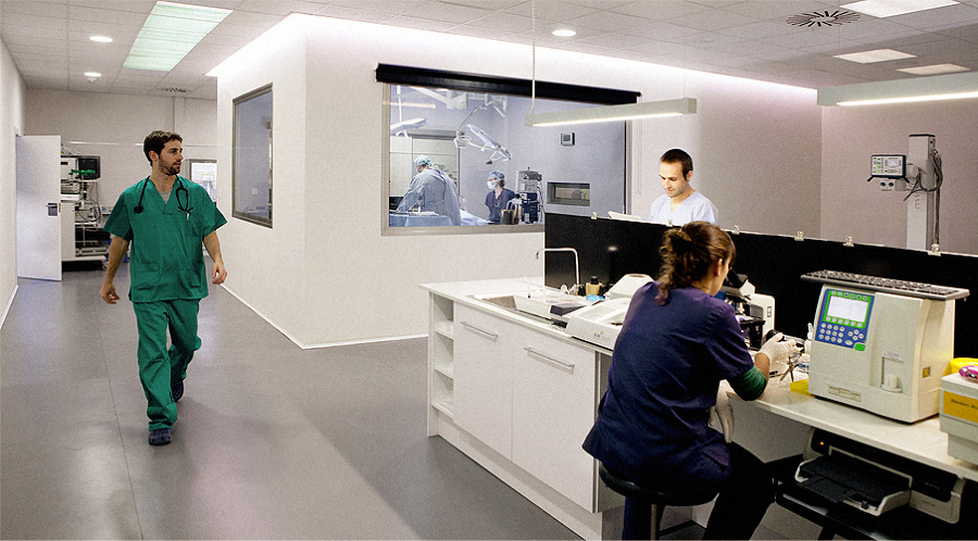 DETALLE DE MESA DE LABORATORIO