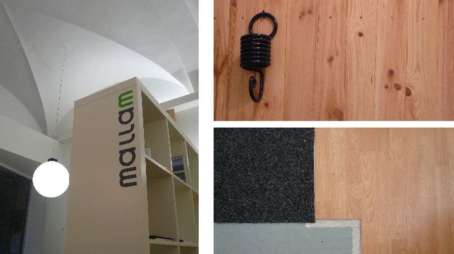 Detalle de mobiliario y Entregas de materiales