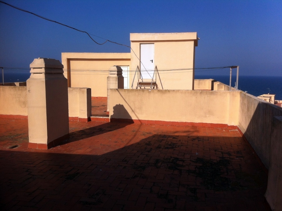 Detalle de pavimento de terraza ANTES