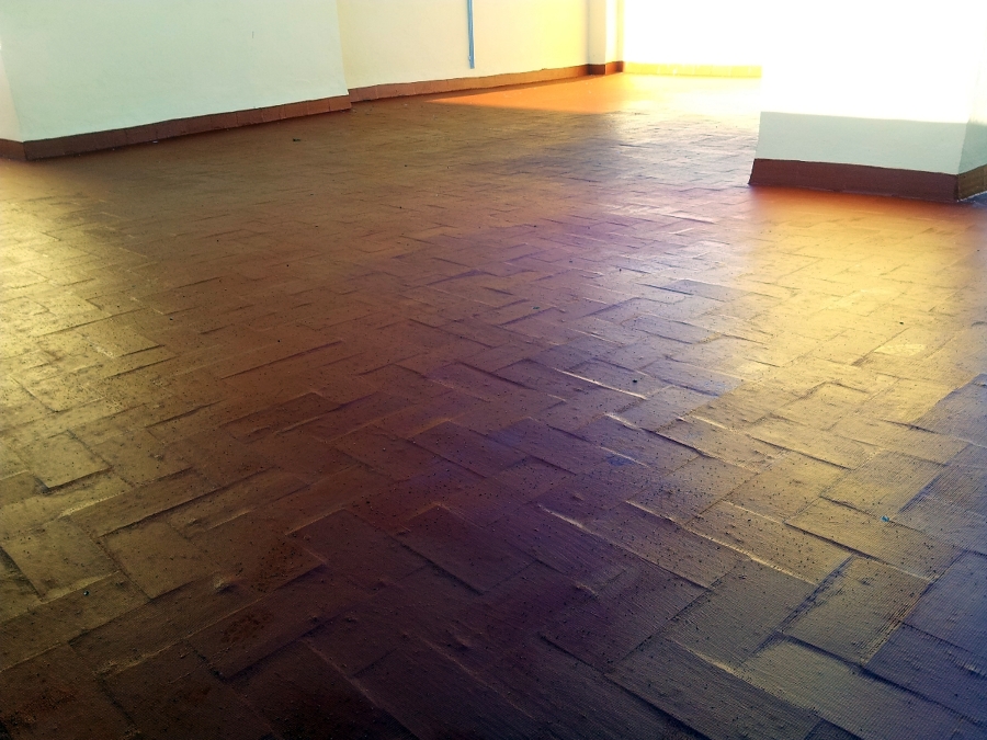 Detalle de pavimento de terraza DESPUÉS