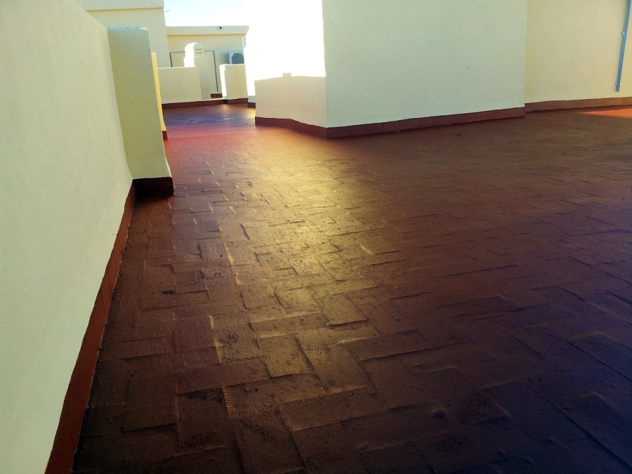 Detalle de pavimento de terraza DESPUÉS