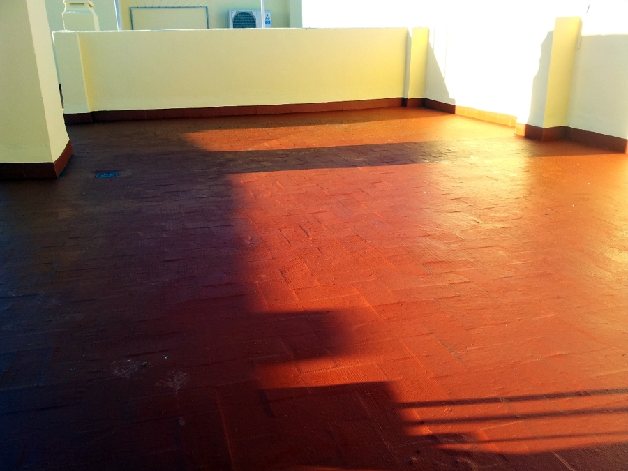 Detalle de pavimento de terraza DESPUÉS