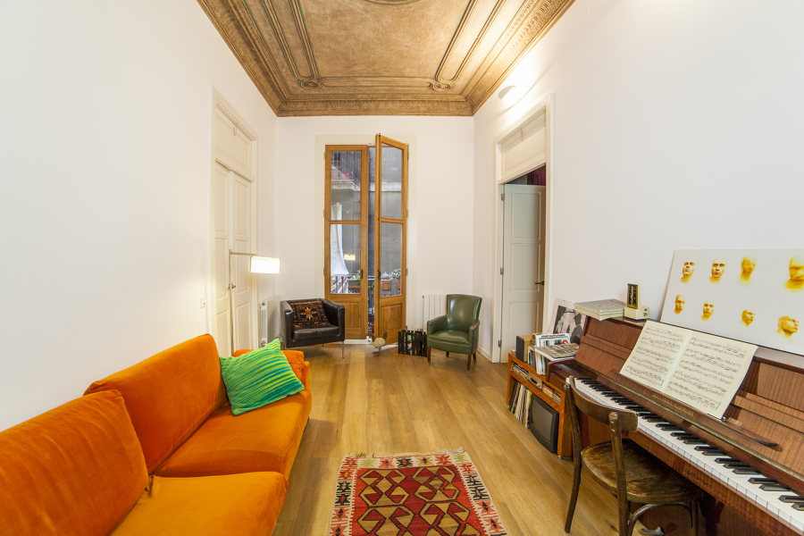 Detalle de sala de estar.