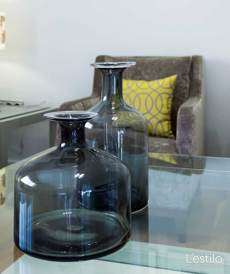 Detalle decoración de mesa de centro