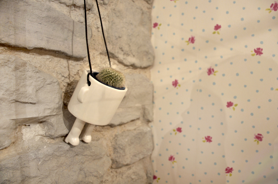 detalle decorativo planta piedra papel pintado