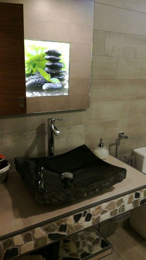 DETALLE DEL LAVABO INSTALADO