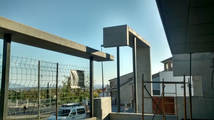 Detalle del pórtico de fachada