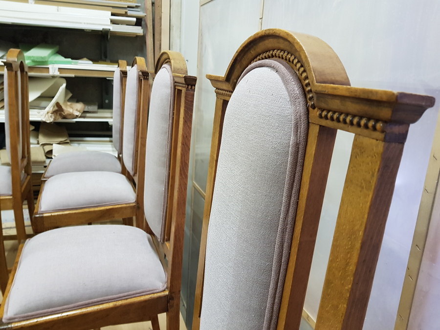 Detalle del remate doble vivo.