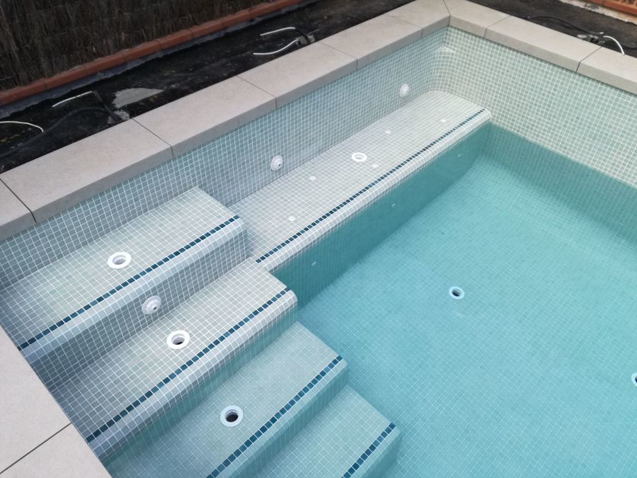 Detalle del  sistema de  hidromasaje